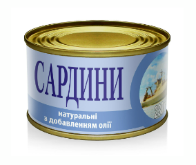 Сардини натуральні в олії IRF 230 г